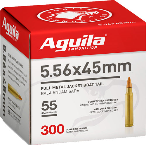 Aguila 5.56x45mm NATO Target & Range Full Metal Jacket Boat Tail 55 Grain 300/Box