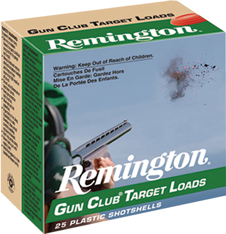 Remington 20 Gauge Gun Club Target Loads #8 7/8 oz 2.75 in 250/Box