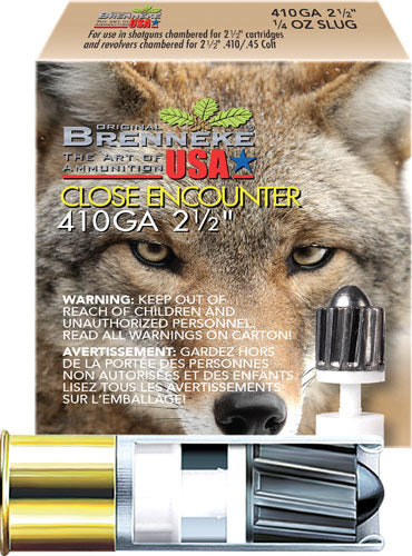 Brenneke .410 Bore Close Encounter Home Defense Sabot Slug Slug 1/4 oz 2.5 in 5/Box