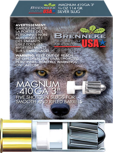 Brenneke .410 Bore Magnum Hunting Slug 1/4 oz 3 in 5/Box
