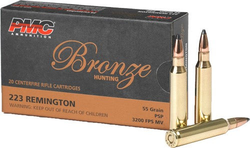 PMC .223 Remington Bronze Pointed Soft Point 55 Grain 20/Box