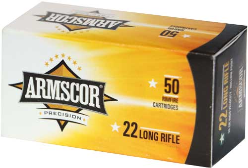 Armscor .22 Long Rifle Precision Standard Velocity Standard Velocity Solid Point 40 Grain 50/Box