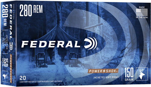 Federal .280 Remington PowerShok Soft Point 150 Grain 20/Box