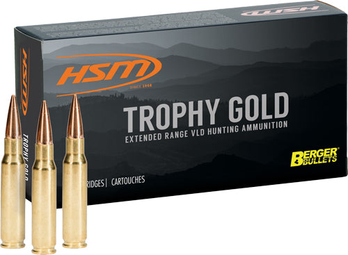 HSM .30-06 Springfield Trophy Gold Berger Hunting VLD Match 185 Grain 20/Box