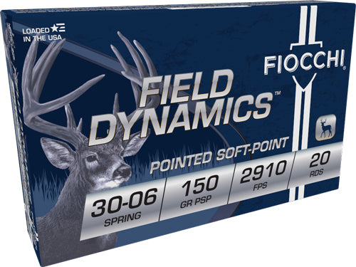 Fiocchi .30-06 Springfield Field Dynamics Jacketed Soft Point 150 Grain 20/Box