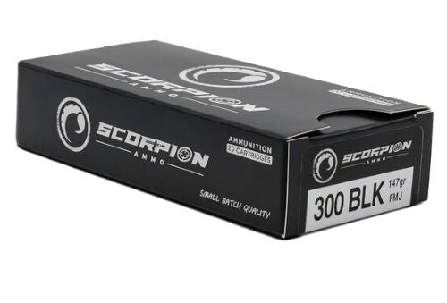 SCORPION 300 BLACKOUT 147GR FMJ 20RD 10BX/CS