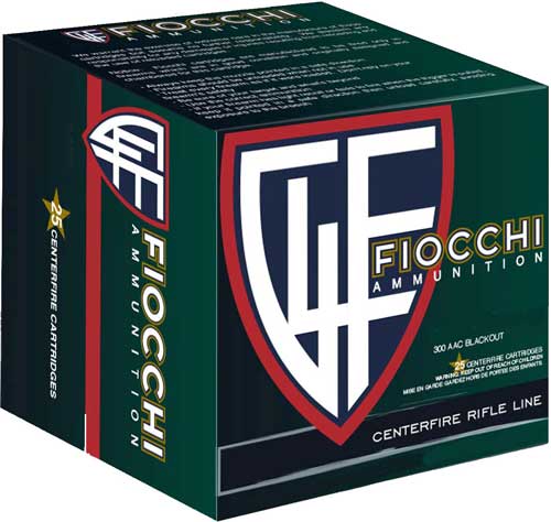 Fiocchi .300 AAC Blackout Range Dynamics Sierra MatchKing Boat Tail Hollow Point 220 Grain 25/Box
