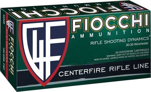 Fiocchi .30-30 Winchester Field Dynamics InterLock Flat Soft Point 150 Grain 20/Box