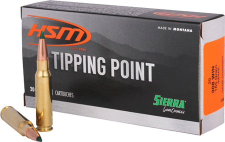 HSM .308 Win / 7.62x51mm Tipping Point Sierra GameChanger 165 Grain 20/Box