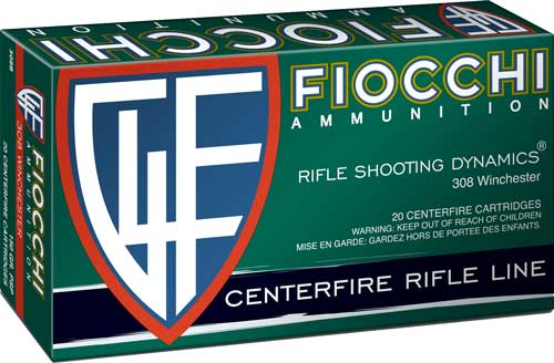 Fiocchi .308 Win / 7.62x51mm Field Dynamics Pointed Soft Point 150 Grain 20/Box