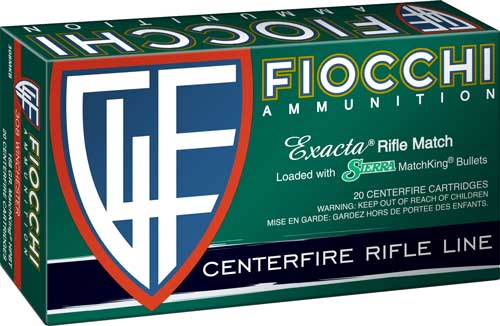 Fiocchi .308 Win / 7.62x51mm Hyperformance Sierra MatchKing Boat Tail Hollow Point 168 Grain 20/Box