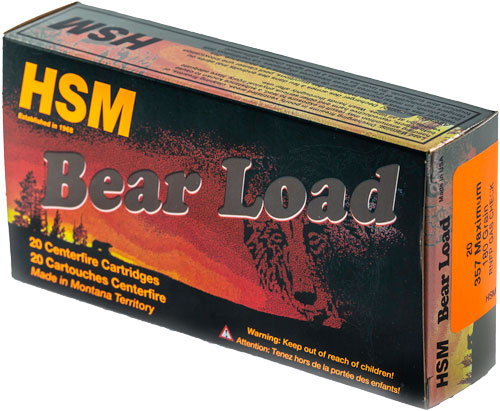 HSM .357 Maximum Bear Load LEAD RNFP Gas Check 180 Grain 20/Box