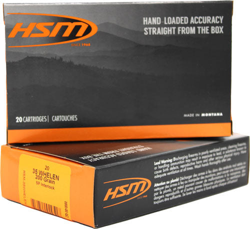 HSM .35 Whelen  Jacketed Soft Point 200 Grain 20/Box