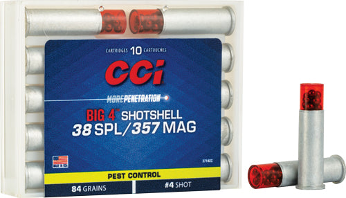 CCI .38 Special Big 4 #4 Shot Shotshell 84 Grain 10/Box