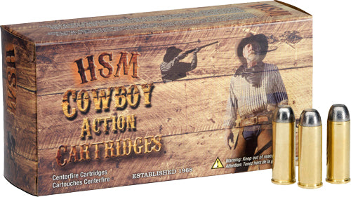 HSM .38-55 Winchester Cowboy Action LEAD Round Nose Flat Point 240 Grain 20/Box