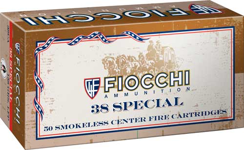 Fiocchi .38 Special Cowboy Action Lead Flat Point 158 Grain 50/Box