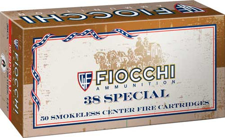 Fiocchi .38 Special Cowboy Action Lead Flat Point 158 Grain 50/Box