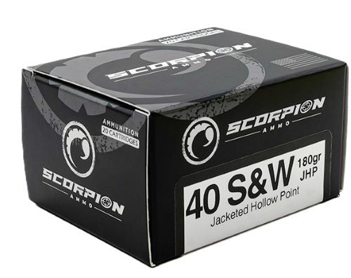 SCORPION 40 S&W 180GR JHP 20RD 10BX/CS
