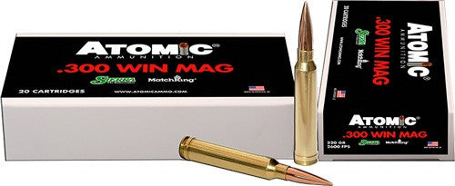 Atomic .300 Winchester Mag Sierra MatchKing Hollow Point Boat Tail 220 Grain 20/Box