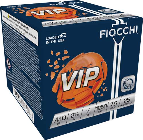 Fiocchi .410 Bore Exacta Target VIP #7.5 1/2 oz 2.5 in 25/Box [Item 7124]