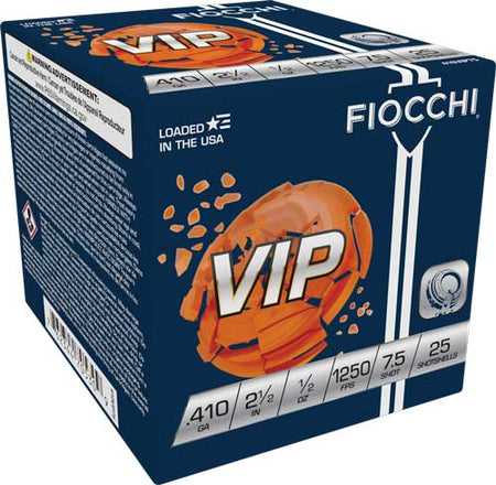 Fiocchi .410 Bore Exacta Target VIP #7.5 1/2 oz 2.5 in 25/Box [Item 7124]