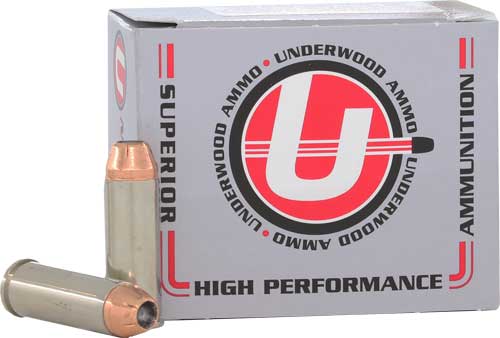 Underwood Ammo .45 Long Colt eXtreme Terminal Performance +P Jacketed Hollow Point 250 Grain 20/Box