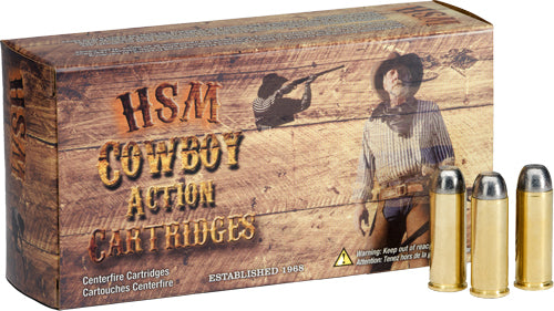 HSM .44-40 Winchester Cowboy Action LEAD Round Nose Flat Point 200 Grain 50/Box