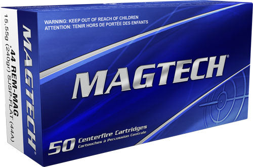 Magtech Range/Training 44 Rem Mag 240 gr Semi Jacketed Soft Point Flat 50 Per Box  - 1000/Case