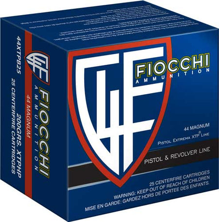 Fiocchi .44 Magnum Defense Dynamics Jacketed Soft Point 240 Grain 50/Box