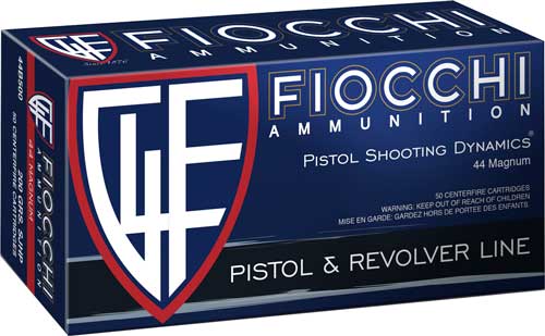 Fiocchi .44 Magnum Defense Dynamics Semi Jacketed Hollow Point 200 Grain 50/Box