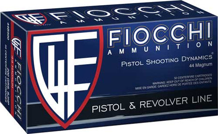 Fiocchi .44 Magnum Defense Dynamics Semi Jacketed Hollow Point 200 Grain 50/Box