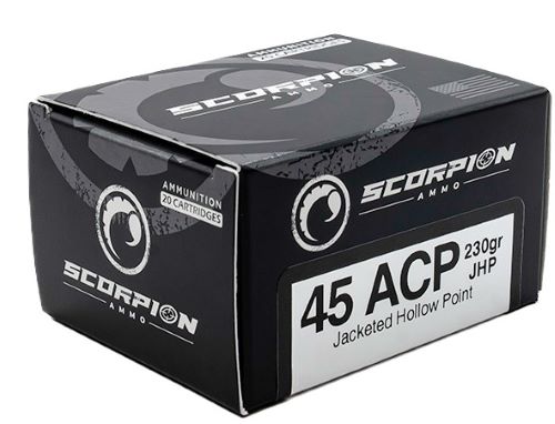 SCORPION 45ACP 230GR JHP 20RD 10BX/CS