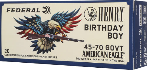 FEDERAL HENRY BIRTHDAY BOY 45-70 300GR JHP 20RD 10BX/CS