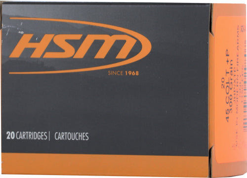 HSM .45 Long Colt  XTP Jacketed Hollow Point 300 Grain 20/Box