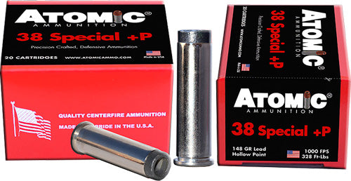 Atomic .38 Special +P Lead 148 Grain 20/Box