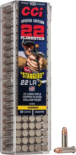 CCI .22 Long Rifle Stangers Copper Plated Hollow Point 32 Grain 100/Box