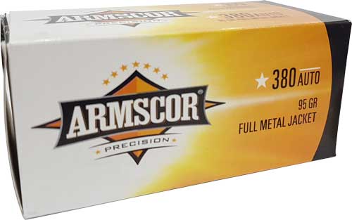 Armscor .380 ACP/Auto Precision Value Pack Full Metal Jacket 95 Grain 100/Box