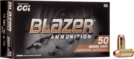 Blazer .40 S&W Brass Full Metal Jacket 180 Grain 50/Box