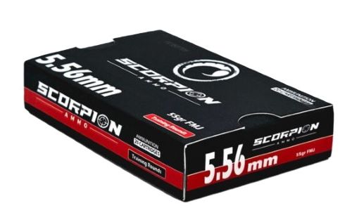 SCORPION 5.56X45 55GR FMJ 20RD 25BX/CS