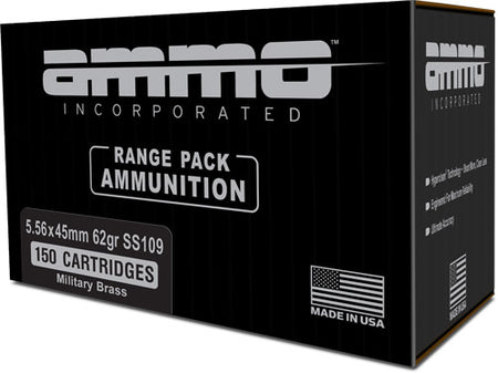 Ammo Inc 5.56x45mm NATO Signature SS109 Full Metal Jacket 62 Grain 20/Box