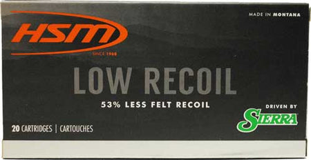 HSM 6.5mm Creedmoor Low Recoil Jacketed Soft Point 140 Grain 20/Box