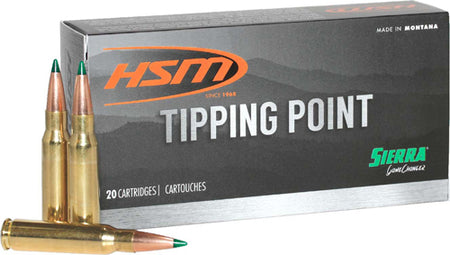 HSM 6.5mm Creedmoor Tipping Point Sierra GameChanger Polymer Tip 140 Grain 20/Box