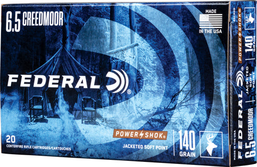 Federal 6.5mm Creedmoor Power-Shok Jacketed Soft Point 140 Grain 20/Box