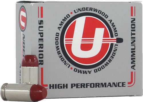 Underwood Ammo .45 ACP/Auto Flat Nose +P Black Cherry Coated Hard Cast 255 Grain 20/Box