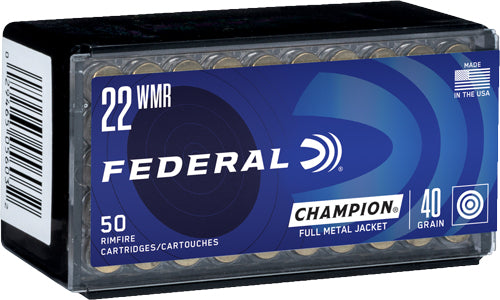 Federal .22 Magnum / WMR Champion Training Full Metal Jacket 40 Grain 50/Box