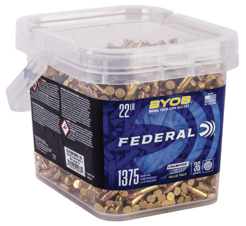 Federal Small Game Target BYOB Rimfire Ammo 22 LR 36 gr. Copper-Plated Hollow Point
