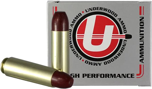 Underwood Ammo .50 Beowulf Flat Nose Gas Check Black Cherry Coated Hard Cast 380 Grain 20/Box