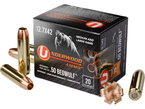 UNDERWOOD 50 BEOWULF 275GR JHP 20RD 10BX/CASE