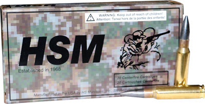 HSM .308 Win / 7.62x51mm Match Sierra HPBT Tungsten-Coated Subsonic Jacketed Hollow Point 175 Grain 20/Box