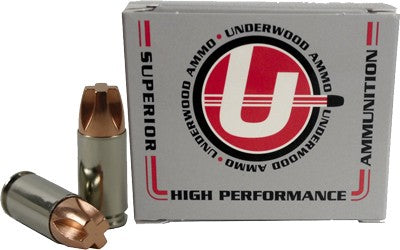 Underwood Ammo 9mm Luger / Parabellum Xtreme Penetrator +P COPPER SOLID Monolithic 115 Grain 20/Box